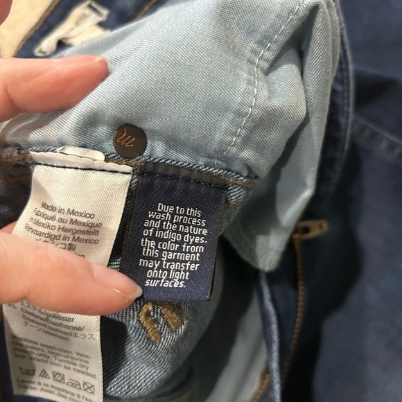 Madewell 10" High Rise Skinny Jeans Womens Size 29 medium/dark wash F4684 denim - Picture 12 of 14